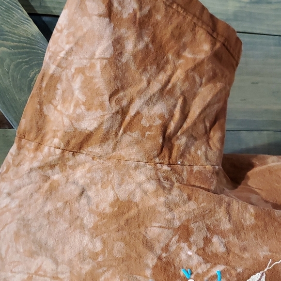 CACTUS BAY DREAM CATCHER RUSTIC ACID WASH TIE DYE TOP MEDIUM  TRIBAL - Picture 3 of 7